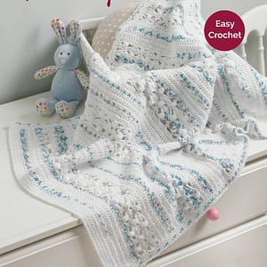 Hayfield Baby Blossom DK Blanket Pattern (5231)