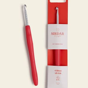 Sirdar Aluminium Soft Handle Crochet Hook 4.50mm