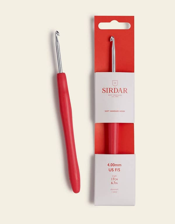 Sirdar Aluminium Soft Handle Crochet Hook 4.00mm